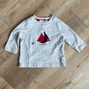 6-12M Janie & Jack Boys L/S shirt